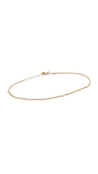 Jacquie Aiche 5 Diamond Anklet