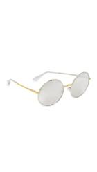 Dolce Gabbana Round Mirrored Sunglasses