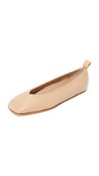 Helmut Lang Square Toe Ballet Flats