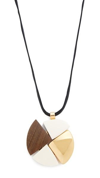 Marni Wood Pendant Necklace