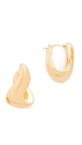 Soave Oro Bold Twist Hoop Earrings