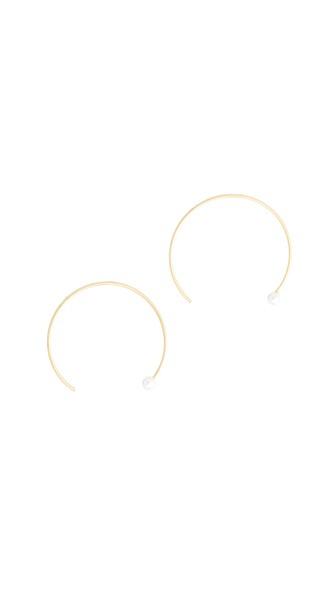 Rebecca Minkoff Hoop Threader Earrings
