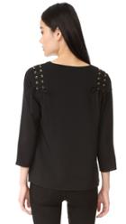 Cooper Ella Adel Lace Up Blouse