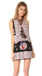 Anna Sui Bouquet Scarf Print Dress