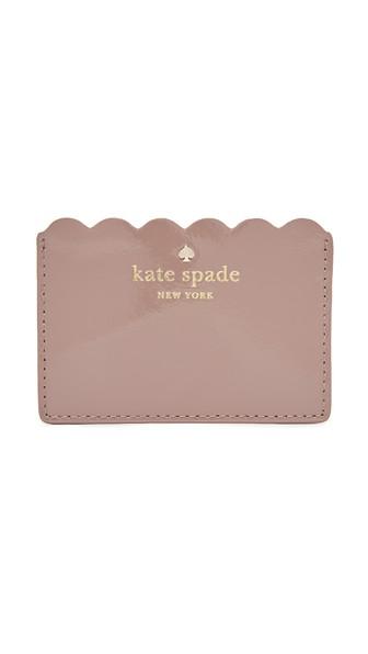 Kate Spade New York Patent Card Holder - Porcini/rose Taupe