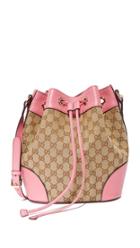 What Goes Around Comes Around Gucci Canvas Bucket Bag Previously Owned 