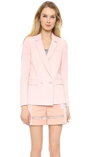 Rebecca Taylor Double Breasted Jacket - Nude