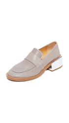 Mm6 Block Heel Loafers