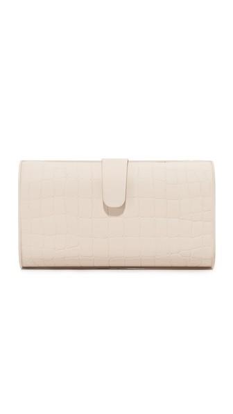 Edie Parker Rebekah Matte Croc Clutch