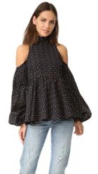 Caroline Constas Cold Shoulder Top