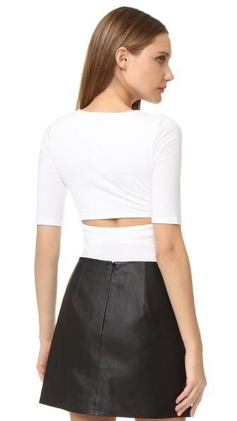T By Alexander Wang Short Sleeve Back Slit Tee