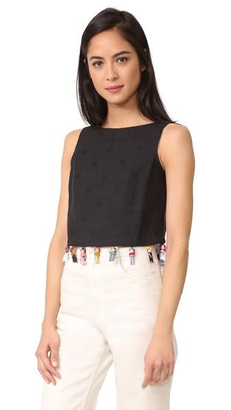 Rachel Antonoff Kishi Worry Dolly Crop Top