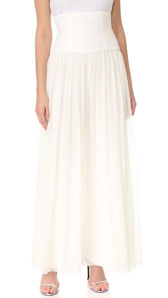 Monique Lhuillier High Waisted Palazzo Pants