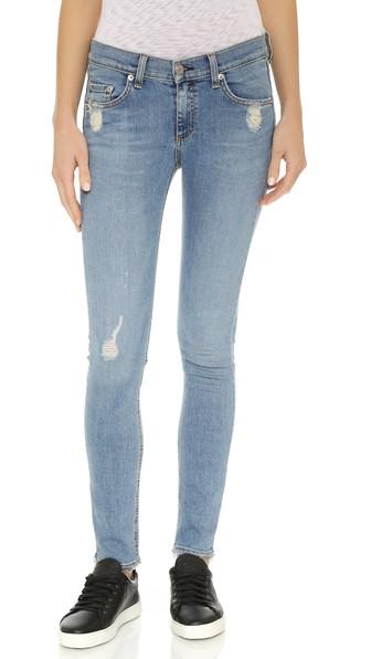 Rag & Bone/jean The Frayed Skinny Jeans - Everton