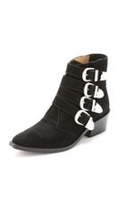 Toga Pulla Buckled Suede Booties