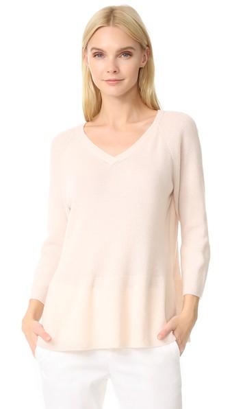 Jenny Park Jenna Ribbed Peplum Sweater