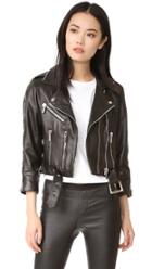 Nour Hammour Avalon Cropped Motorcycle Jacket