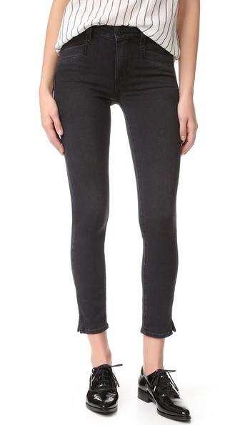 Paige Roxxi Ankle Jeans With Side Slits