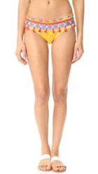 Ondademar Limoncello Embroidered Bikini Bottoms