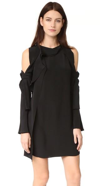 3 1 Phillip Lim Long Sleeve Cold Shoulder Dress