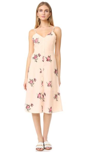 English Factory Floral Embroidered Mini Dress