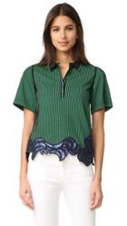 3 1 Phillip Lim Embroidered Polo Tee