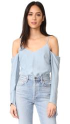Fred And Sibel V Neck Off Shoulder Top