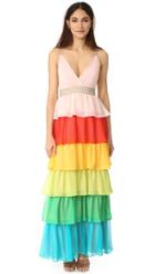 Alice Olivia Luba Tiered Gown