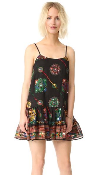 Juliet Dunn Embroidered Cover Up Dress