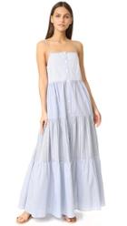 Sea Tiered Striped Dress