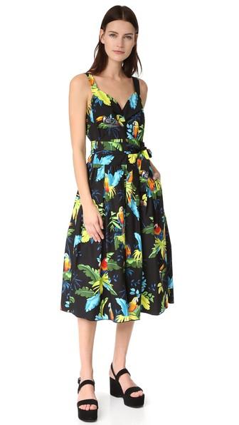 Marc Jacobs Parrot Corset Top Dress
