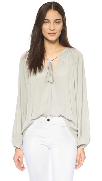 Ramy Brook Paris V Neck Caftan Blouse