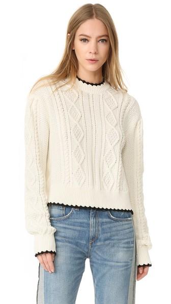 Mcq Alexander Mcqueen Scallop Cable Sweater