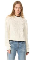 Mcq Alexander Mcqueen Scallop Cable Sweater