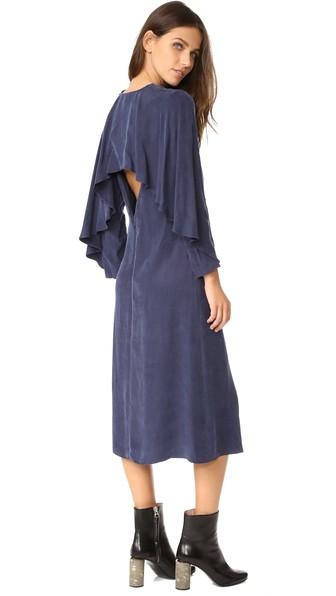 Edit Cape Back Midi Dress