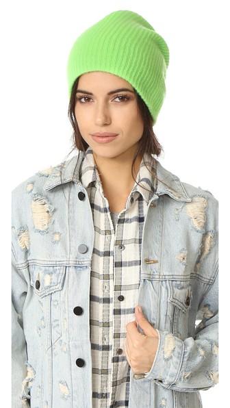 White Warren Cashmere Plush Rib Beanie