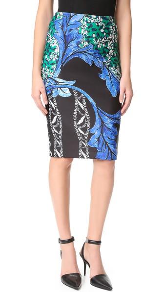 Yigal Azrouel Printed Scuba Skirt