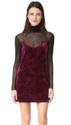 Only Hearts Velour Slip Dress