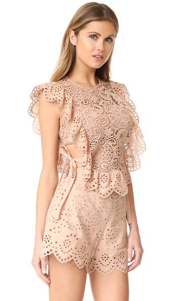 Nightcap X Carisa Rene Eyelet Apron Top