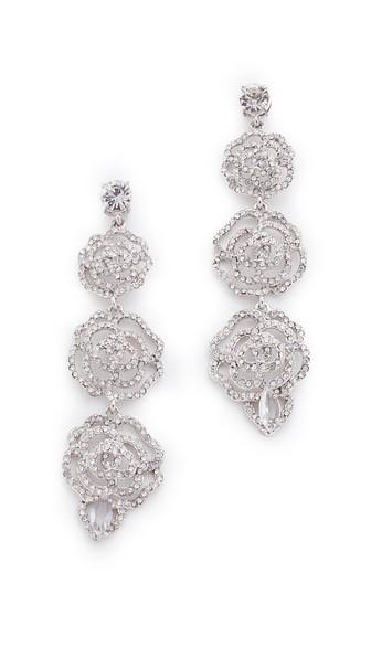 Kate Spade New York Crystal Rose Linear Earrings