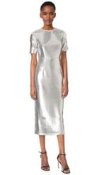 Diane Von Furstenberg Short Sleeve Tailored Sequin Dress