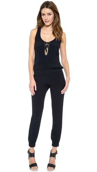 Monrow Crepe Basics Jumpsuit