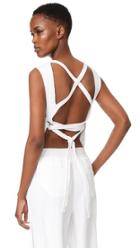 Dkny Sweater Vest With Open Tie Back