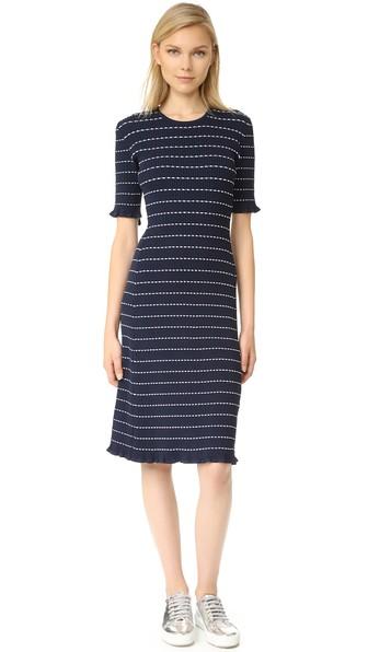 Victoria Victoria Beckham Flounce Trim Dress