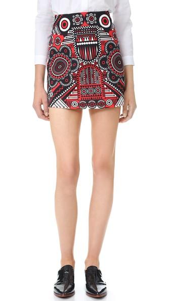Holly Fulton Print Miniskirt