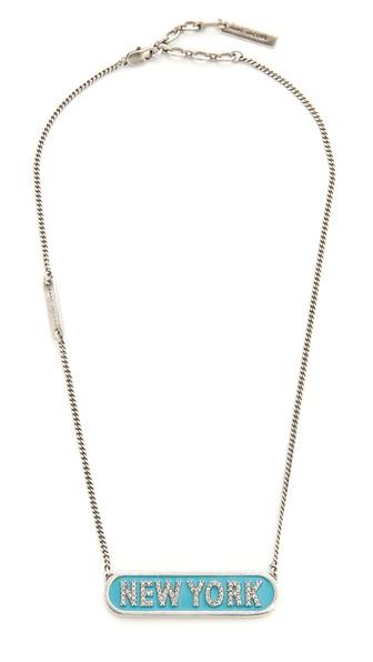 Marc Jacobs New York Nameplate Pendant Necklace