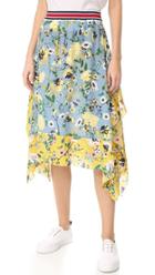 Hilfiger Collection Patchwork Floral Midi Skirt