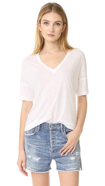 Vince Drop Shoulder V Neck