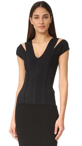 Versace V Neck Top