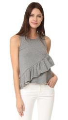 Carven Ruffled Sleeveless Top